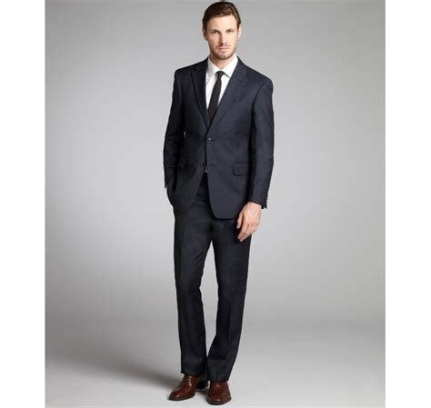 tommy hilfiger worsted wool suit